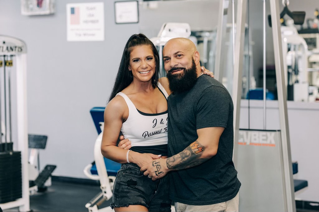 Joe and Joanna, owners of J&J Personal Training, in their Irondequoit gym